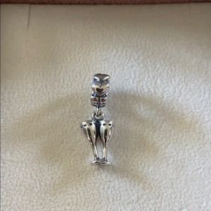 Pandora champagne glass charm
